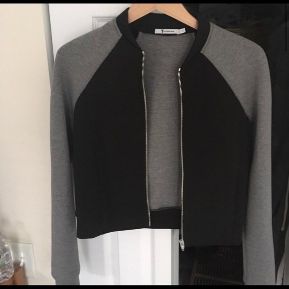 T by Alexander Wang base ball bomber jacket S - Picture 1 of 3